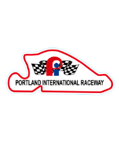 Portland International Raceway Red Track Outline Sticker